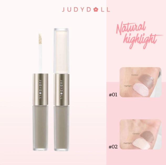 Kem tạo khối & Highlight JUDYDOLL 2 đầu - Khắc hoạ đường nét, bền đẹp lâu trôi suốt 12h