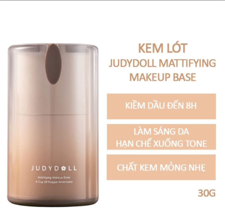 Kem Lót Judydoll Mattifying Makeup Base (NEW) 30G - Kiềm Dầu, Mịn Da, Lớp Nền Hoàn Hảo
