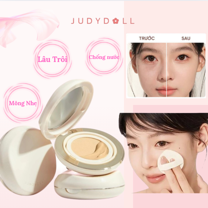 Phấn Nước Judydoll Dưỡng Ẩm Che Phủ Cao Moisturizing Cushion Foundation Căng Bóng Tự Nhiên