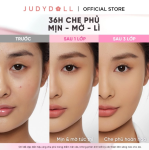 Phấn Nền Phấn Phủ Dạng Nén JUDYDOLL Peach Skin Matte 2-Way Cake Khô Thoáng Mịn Da