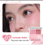 Bảng Phấn Má Hồng Bắt Sáng JUDYDOLL 4 Ô Tông Lì Đa Năng Mềm Mịn Trang Điểm Tự Nhiên Lâu Trôi